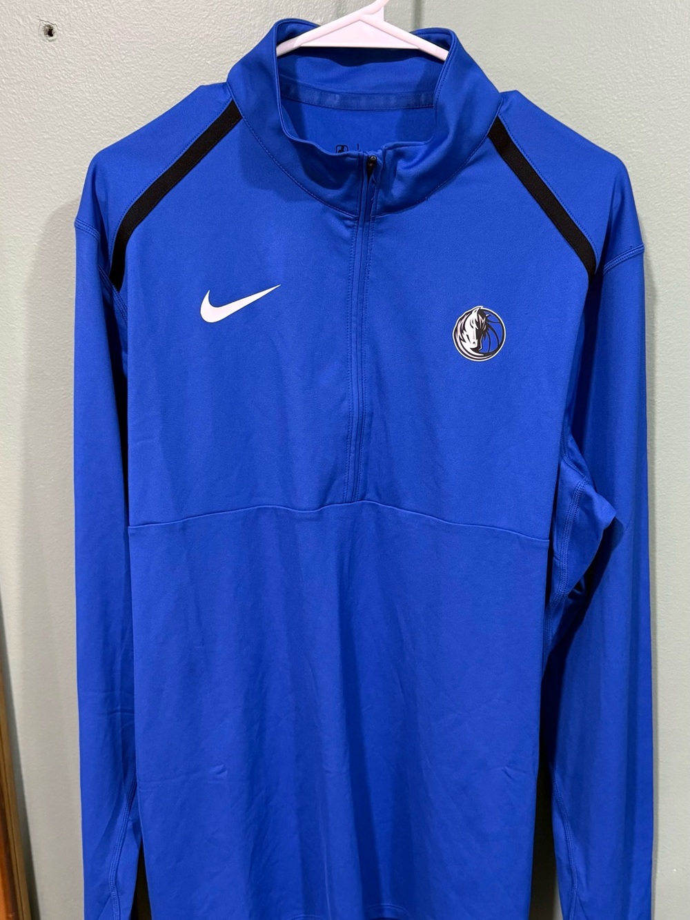 Nike Dallas Mavericks Dri-FIT 1/4 Zip Pullover - Size Large